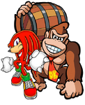 Knuckles and Donkey Kong