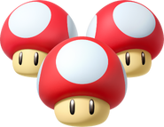 Triple Mushrooms - See the Mushroom's effect.