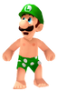 Luigi with swimming trunks in Super Luigi Odyssey