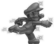 Metal Mario running, as in New Super Mario 64 3D