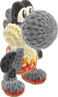 Yoshi's Woolly World design - Flame Yoshi