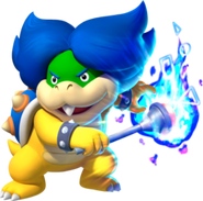Ludwig Von Koopa: Can multiply himself and teleport. He can shoot many fireballs at once and can flutter jump. He is the third strongest and fourth quickest.
