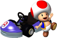 Toad with his Arcade Kart