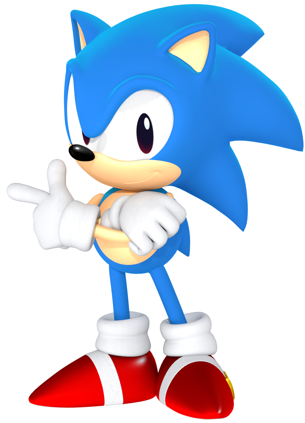 Sonic The Hedgehog Idle Pose 9X9 3D Pixel Frame – Many Cool Things