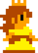 Daisy's sprite in the SMB1 style in Super Mario Maker Cloud.