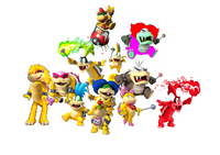 The original Koopalings, including Bowser Jr., Koopa Kid, and some fan-made ones.