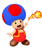 Fire Blue Toad in Mario the Fighters