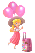 Peach as she appears in Super Luigi Odyssey