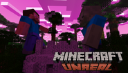 A promotional image released the day before Minecraft Unreal's official announcement