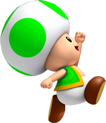 mario green toad