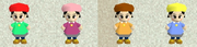 Adeleine palette swaps Kirby 64