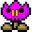 A Rotten Flower in the Super Mario World style by MegaFandroidFan9001