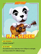 K. K. Slider's Nintendo Power Card