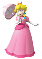 Peach with parasol (Super Mario Bros SS)