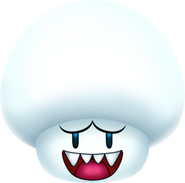 A Boo Mushroom as seen in Super Mario Galaxy