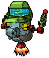 Mr. L operating Brobot in Super Paper Mario