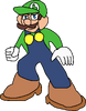 Luigi, as he appears in Dry Bones: An Undead Koopa's Revenge.