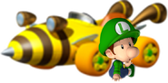 Baby Luigi with his Bumble-V