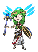 Beta Palutena art for Fantendo Smash Bros. Shattered.