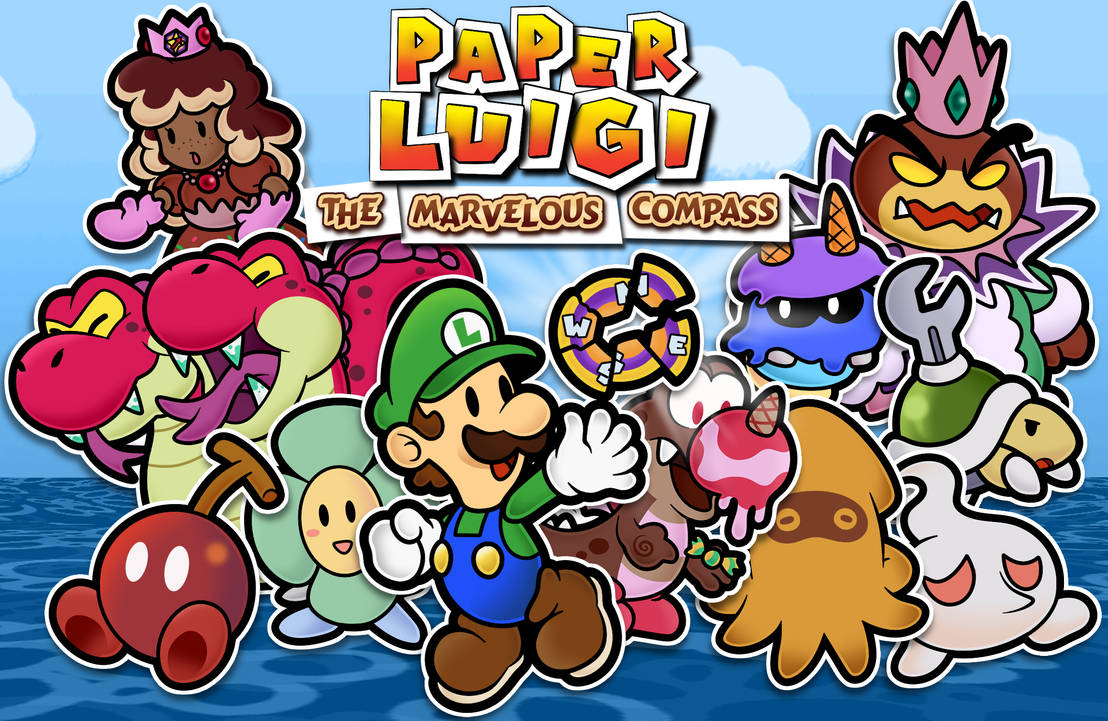 paper luigi wallpaper