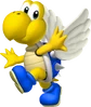 Blue Spiny Koopa, a member of the Paratroopas.