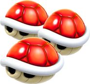 Triple Red Shell Artwork - Super Mario 3D World