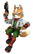 Fox in Edge's Super Smash Bros.