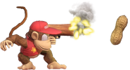 1.7.Diddy Kong shooting a Peanut