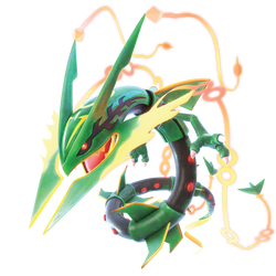 Shiny Mega Rayquaza Sky Dragon Vinyl Sticker -  Hong Kong