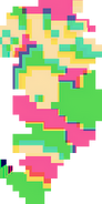 A sprite of Technocolor Mario by AgentMuffin (t∣b∣c), made using recursive chromatic aberration.