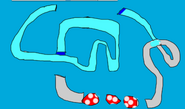 Snifit Falls- The light blue/cyan path is like the river in Koopa Cape and the gray path is a normal road.