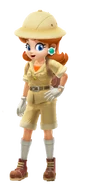 Daisy wearing an explorer outfit