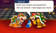 Bowser meets Paper Bowser