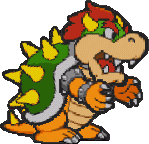 Bowser in Paper Mario.