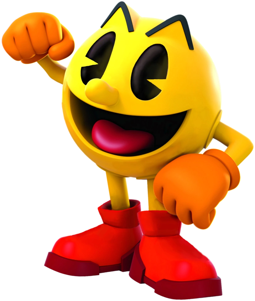 pac man with legs