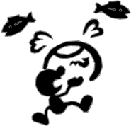 0.10.Mr. Game and Watch holding a Fish Bowl