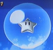 a Silver Star in Super Mario Galaxy