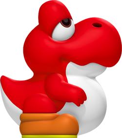 Red Baby Yoshi Egg - Red Yoshi Egg Png - 1000x1199 PNG Download