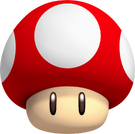 Mushroom Makes the player faster.