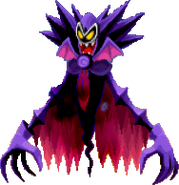 An in-game sprite of Antasma's battle form.