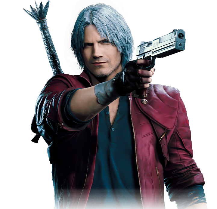 Wallpaper guns, sword, Dante, DMC, red coat, Dante, game