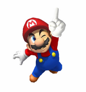 Mario jumping.