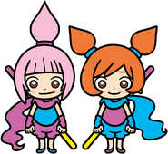 Kat & Ana's modern design in WarioWare Gold / WarioWare: Get It Together! / WarioWare: Move It!