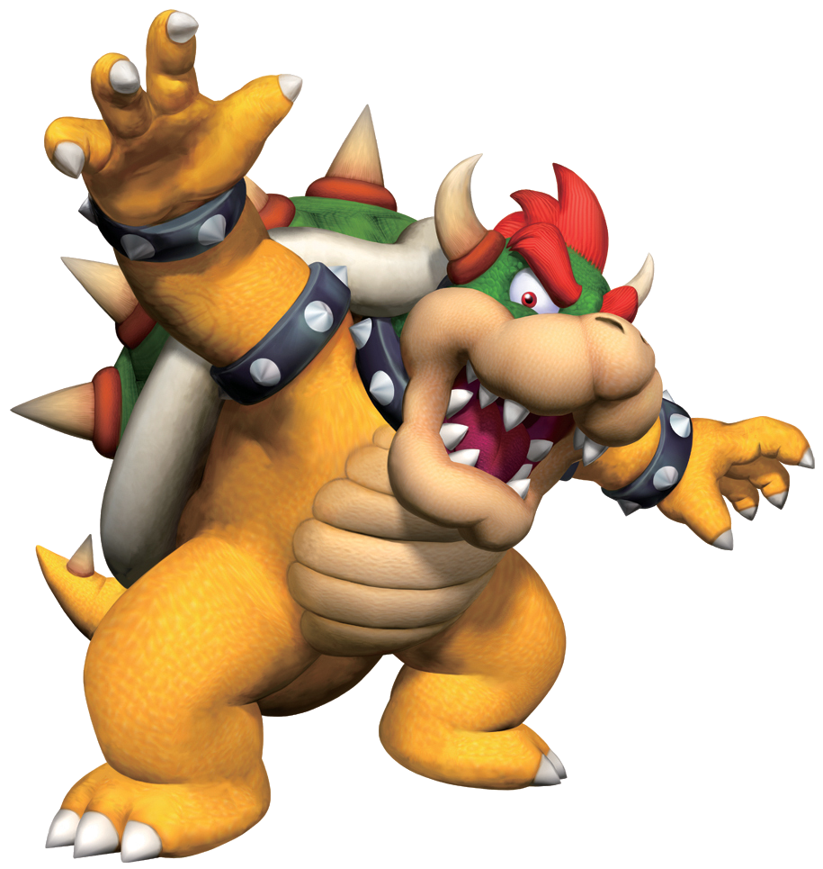 Super Mario Bowser Head and Ears Png File Super Mario Bowser