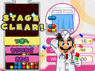 Stage Clear! screen in Dr. Mario Express