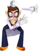 Dr. Waluigi (Cousin with unknown connections)