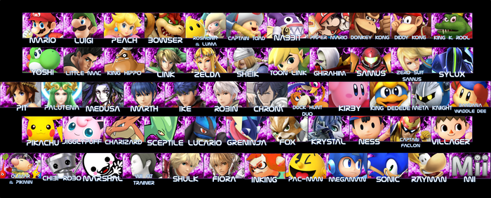 Smash Roster Icons Starters