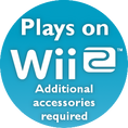 Games with this sticker need additional accessories to play on Wii 2, though no software update is required.