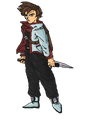 New, updated artwork for Light. His eye colour is now red and is somewhat taller than before. Light now has a combat pistol similar to the Jackal from the Hellsing series in order to compensate for his untapped latent abilities.