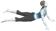 0.19.Female Wii Fit Trainer's Cobra Pose